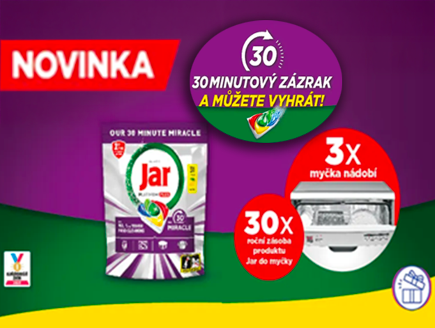 Vyhrajte myčku Electrolux k nákupu Jaru.