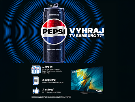Vyhraj 77″ TV Samsung s Pepsi