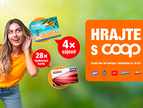 Kupte v COOPu a leťte s Invií!